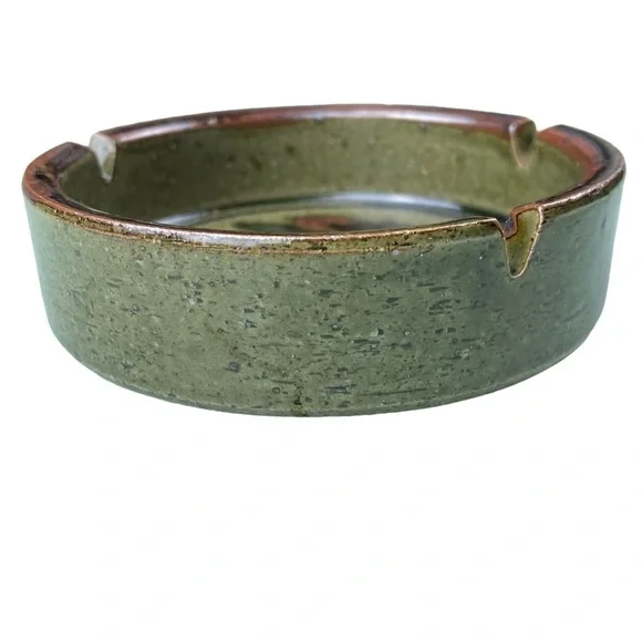 Vintage‎ MCM Otagiri Stoneware Handmade Ashtray Trinket Holder With Floral Motif - Picture 3 of 6